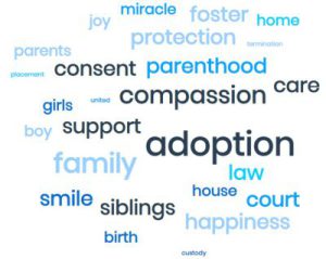 adoption word cloud